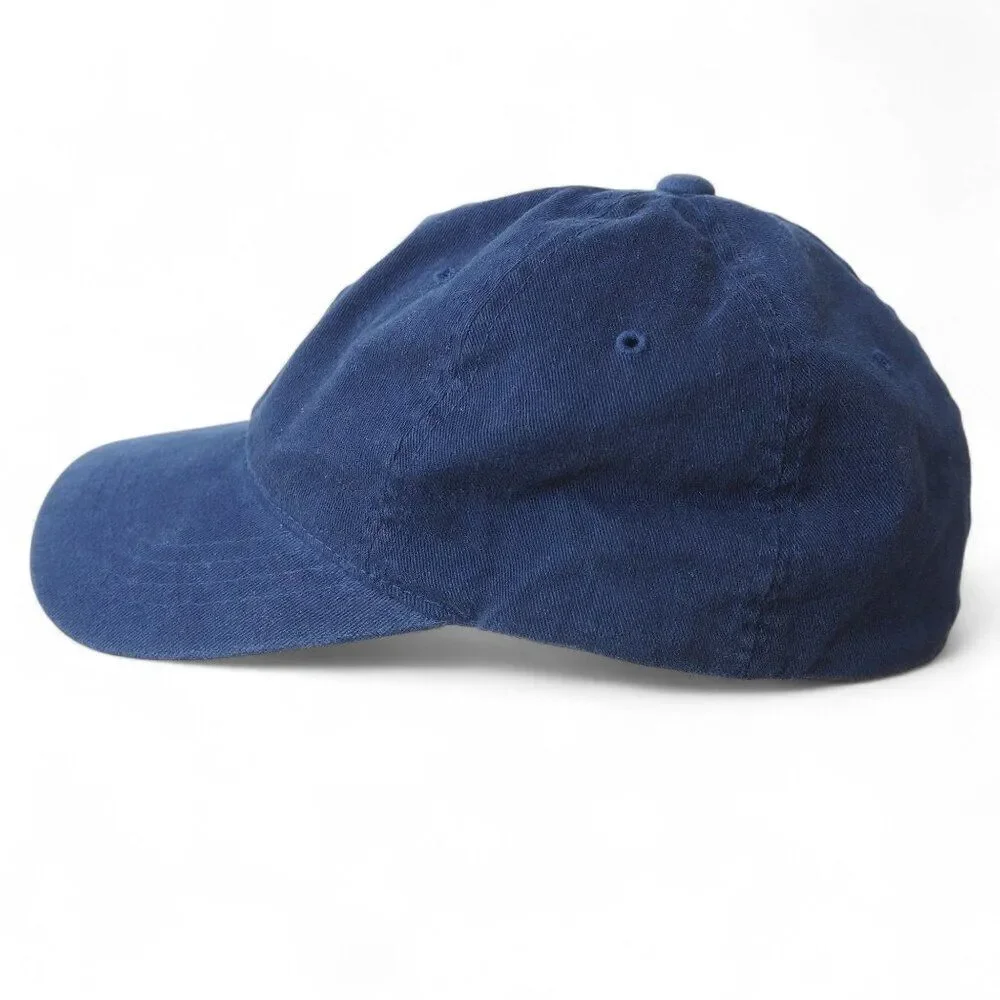 Kangol Vintage 90s FlexFit 100% Cotton Fitted‎ Hat Navy / Light Blue S/M